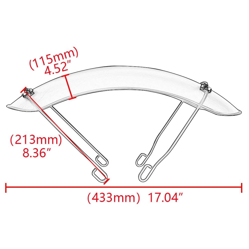 Moto Nero Parafango Anteriore Retro Copertura In Metallo Opaco Per CG125 Cafe Racer Chopper