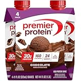 Premier Protein 30g Protein Shakes, Chocolate, 11 Fluid Ounces, 4 Count