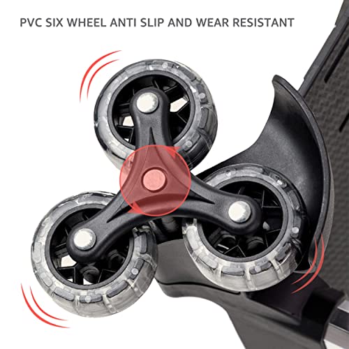 Backpack Trolley - Wheeled Trolley Hand Aluminium Alloy Non-Folding Trolley Cart For School Bags/Luggage/Backpack, Wheels #TOP5