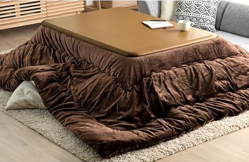 もちふわタッチ 両面 フランネル こたつ布団 長方形 205×245 cm 対応こたつサイズ 120×75〜90用 抗菌 防臭 洗える こたつ掛け布団 コタツ布団 おしゃれ ブラウン