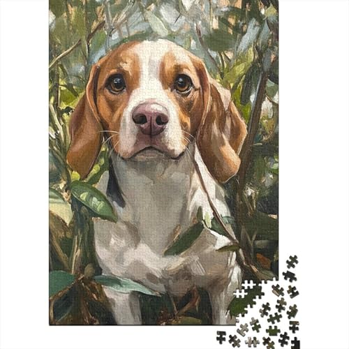 Puzzle da 500 pezzi per adulti, 500 pezzi per cani Beagle per adulti, gioco difficile e stimolante, 500 pezzi (52 x 38 cm)