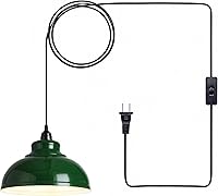 Vista 14 de Lámparas colgantes Isla de cocina: Lámpara colgante de vidrio ámbar con interruptor giratorio, base E26 - Iluminación moderna para comedor