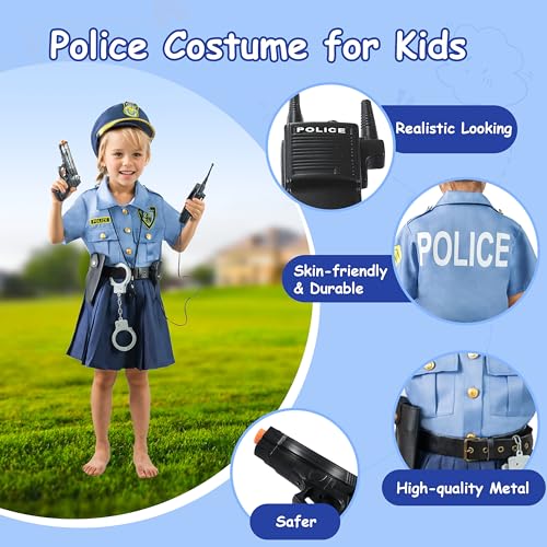 Disfraz Niña Oficial de Policía Talla 2T-14 miniatura 3