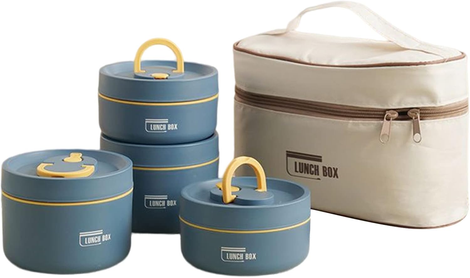 Auralto Portable Insulated Lunch Container Set MultiLayer Combination