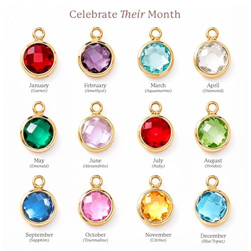 Custom Name Necklace with Birthstone for Women - Personalized Gift - Custom Birthday Gifts for Women, Mom, Grandma, Mama - Customized Name Plate Necklaces for Her - Jewlery Birthstone Charm - Image 3