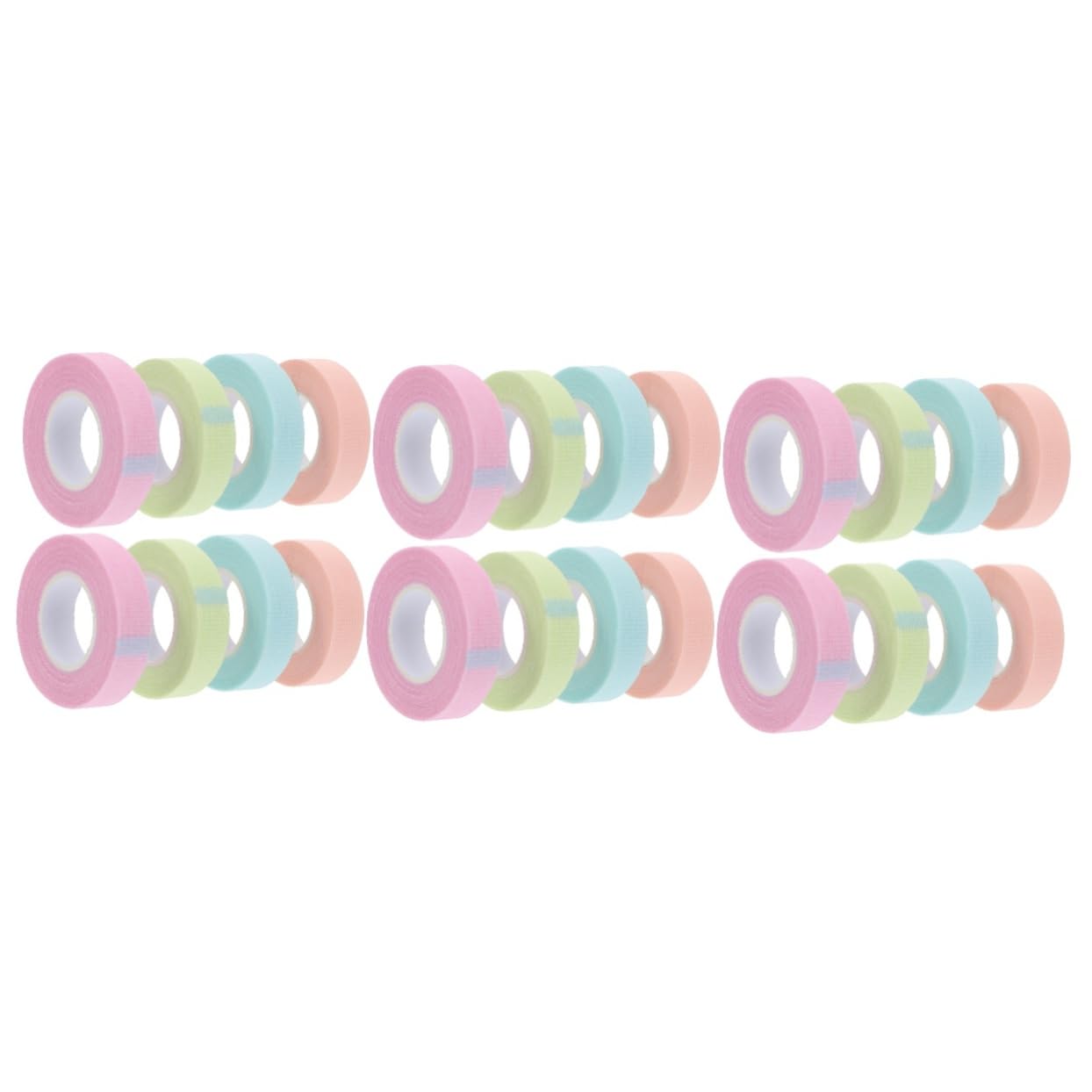 Housoutil 3sets Beauty Care Accessories Lash Extension Bands One-off Tape Rolls Face Tape for Eye Makeup Elastic and Comfortable 8rolls*3