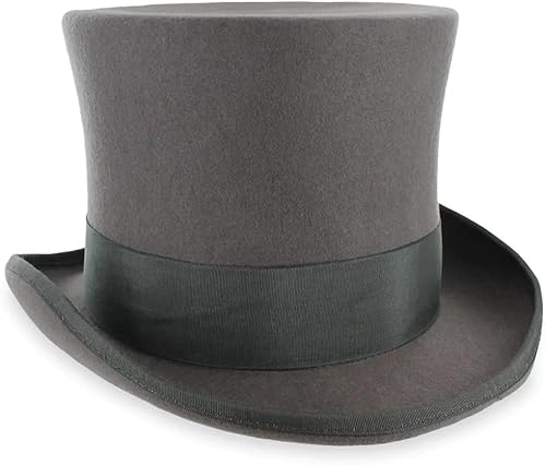 Miniatura 7 de Sombrero de copa de campanario de calidad de teatro 100% lana en negro gris o perla