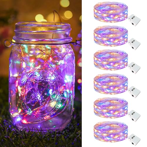 btfarm 6 Pack Fairy Lights Battery Operated [3 Modes], 7ft 20 Led Twinkle Lights String Lights...