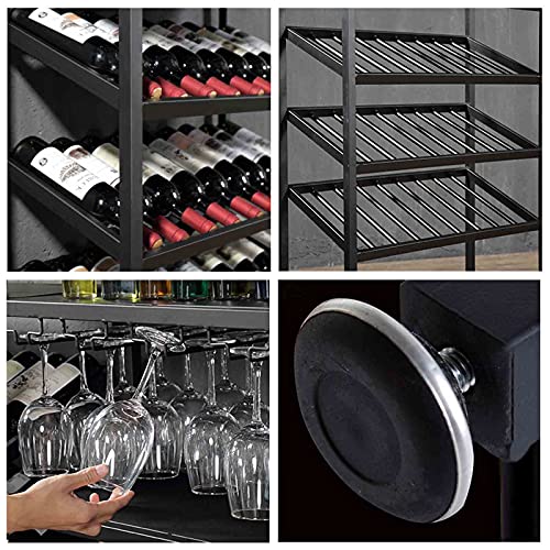 ZJWD Porte-Bouteille de vin au Sol, présentoir de Rangement pour la Maison en Acier Inoxydable autoportant - Boissons/Bouteilles d'alcool, bière, Pop/Soda - Image 4