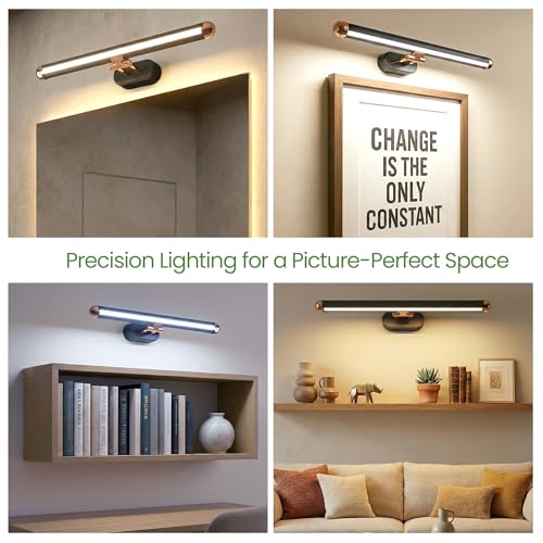 Image of LEDURE Acro 6W LED Mirror Light (Pack of 1) | 3-in-1 Color Changing Bathroom Vanity Mirror & Picture Wall Light | 2 Year Warranty | Cool White /Warm White /Natural White | Sleek Design