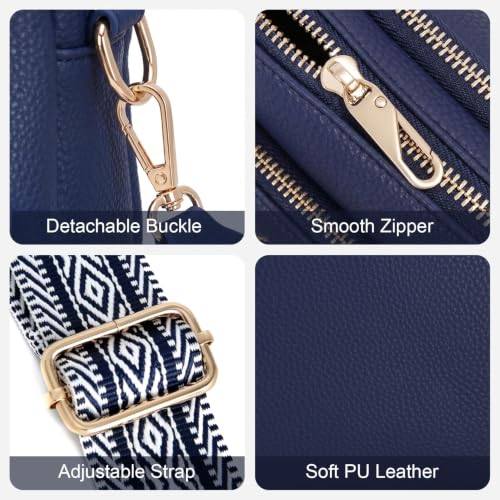 Image of Crossbody Bag for Women Vegan Leather Handbag Purse Anti Theft RFID