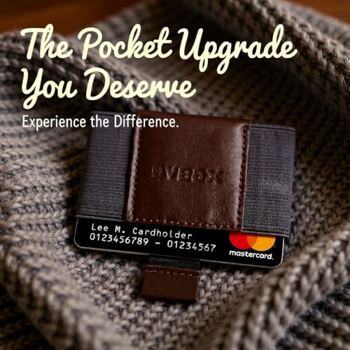 Image of Minimalist Slim Wallet Credit Card Holders - Elastic Small Front Pocket Wallet For Men Women