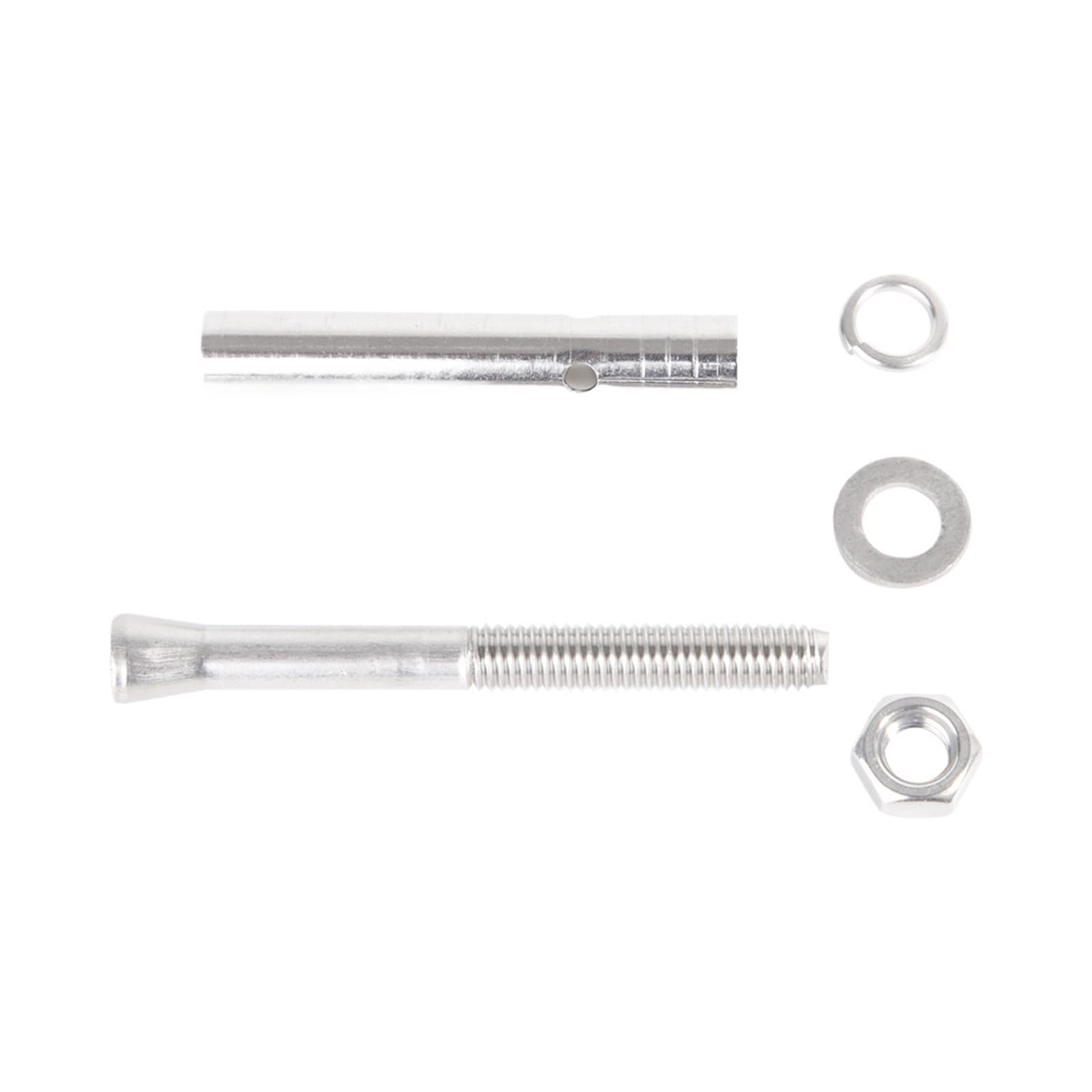 Tornillos Expansión Acero 304, Anclajes Hormigón Media Rosca | Tornillos de expansión for fijación en hormigón, adecuados for anclaje confiable y fijación segura.(110mm,5pcs M12)