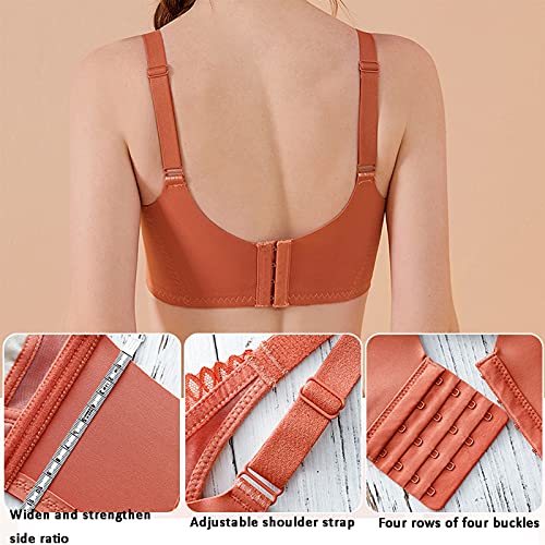 Brassière intégrale grande taille sans couture noir 80B - 4