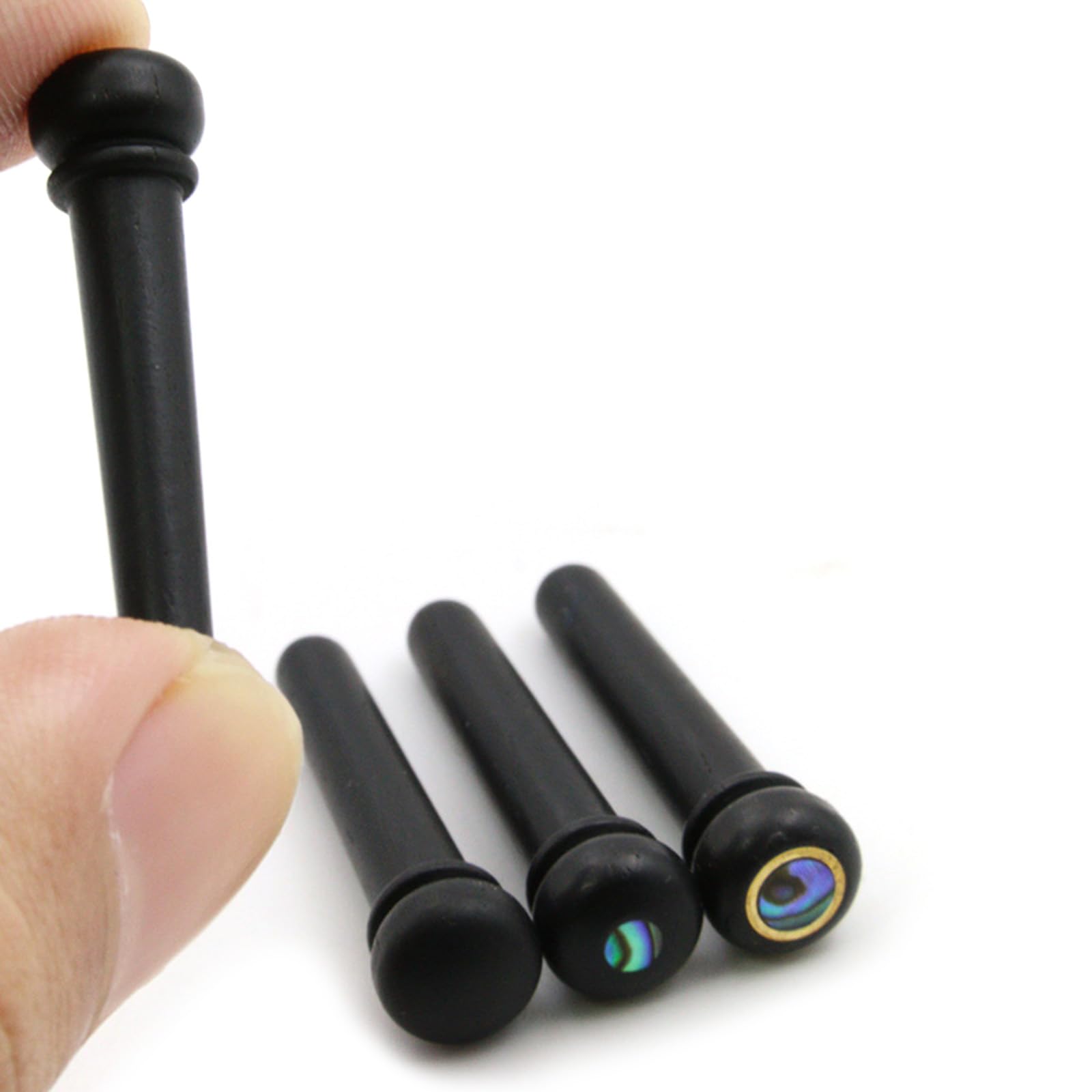 1Pc Fixed Vertebra Guitar Bridge Pin Ebony/Cow Bone Guitar Bridge Pin Replacement Acoustics Guitar Pegs Easy To Use