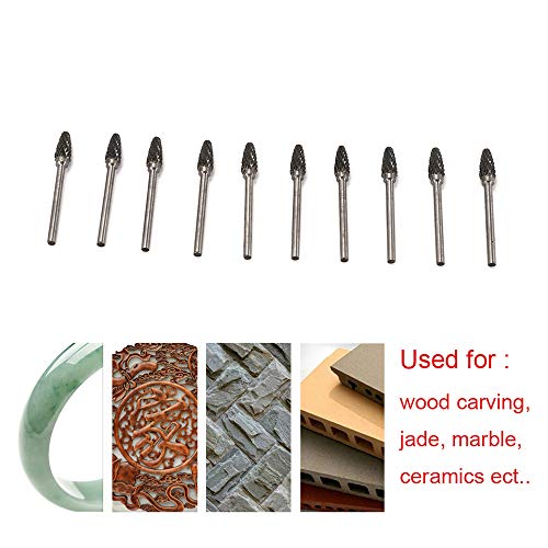 Set 10 piezas fresas de carburo de tungsteno 6mm miniatura 2