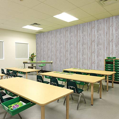Wood Self Adhesive Paper 17.71" X 32.8 Ft Self-Adhesive Removable Wood Peel And Stick Wallpaper Decorative Wall Covering Vintage Wood Panel Interior Film Easy To Clean #TOP3