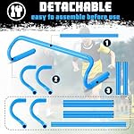 Wettarn 10 Pcs Speed Agility Training Hurdles Detachable Durable Hurdle Agility Plyometric and All Purpose Speed Training Equipment for Athletes Soccer Basketball - Image 3