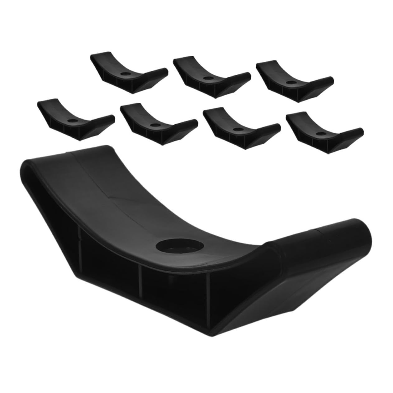 UKCOCO 8Pcs Dumbbell Storage Rack Saddles Lightweight Dumbbell Holder with High Load Capacity for Efficient Space Optimization and Gym Use