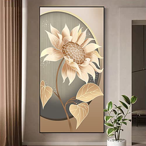 Peinture toile tournesol 60x120cm art prints affiche fleur deco chambre porche