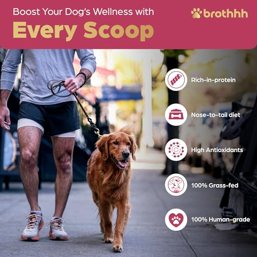 Beef Organ Bone Broth Meal Topper for Dogs - 100% Grass Fed, Veterinarian Approved, Non-GMO by Brothhh - Supports Immunity, Joint & Heart Health, Vision & Vitality - No Fillers - Pet Supplement - Image 7