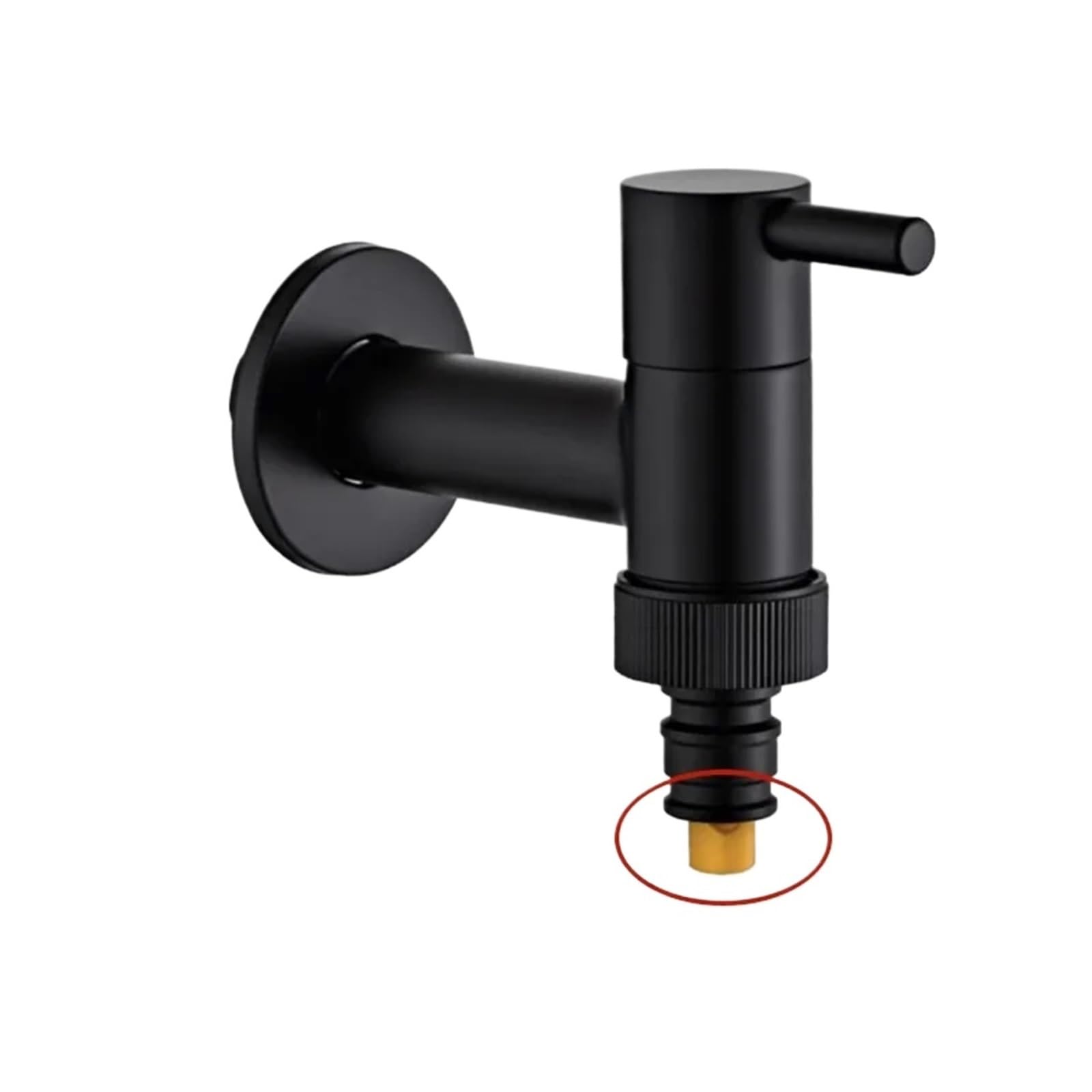 Taps Black Brass Single Cold Tap Wall Mounted Bathroom Faucet for Washing Machine Toilet Mop Pool Outdoor Garden Bibcock for Garden(Color9)