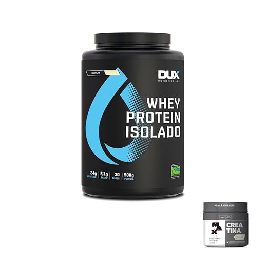 Kit Whey Protein Isolado 900g Baunilha + Creatina Monohidratada 250g Max Titanium