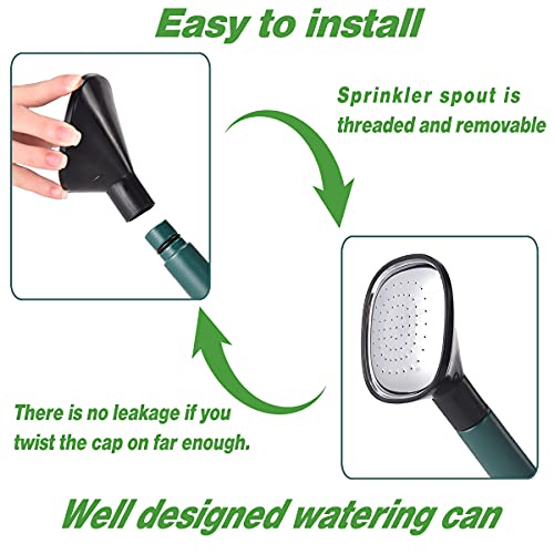 image for NERUB Watering Can 1 Gallon for Indoor Plants, Garden Watering Cans Ou