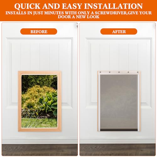 2 Pcs Canine Door Alternative Flap Suitable with PetSafe Freedom Canine and Cat Doorways PAC11-11039 Giant 16 7/8 x 10 1/8 Inch Alternative Flaps Versatile Doggy Door Flap with Magnetic Closure 2 Pcs Canine Door Alternative Flap Suitable with PetSafe Freedom Canine and Cat Doorways PAC11-11039 Giant 16 7/8 x 10 1/8 Inch Alternative Flaps Versatile Doggy Door Flap with Magnetic Closure