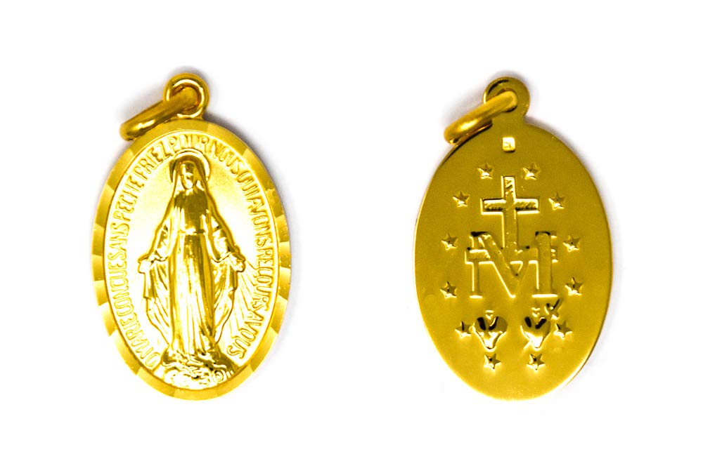Buy Catholic Gift Shop Ltd Gold Miraculous Medal with the Traditional M