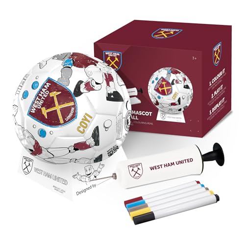 Personalizzabile: il nostro calcio West Ham consente ai bambini di mostrare il loro lato creativo in modo che i bambini possano farlo proprio. La palla viene fornita con 5 penne colorate.
