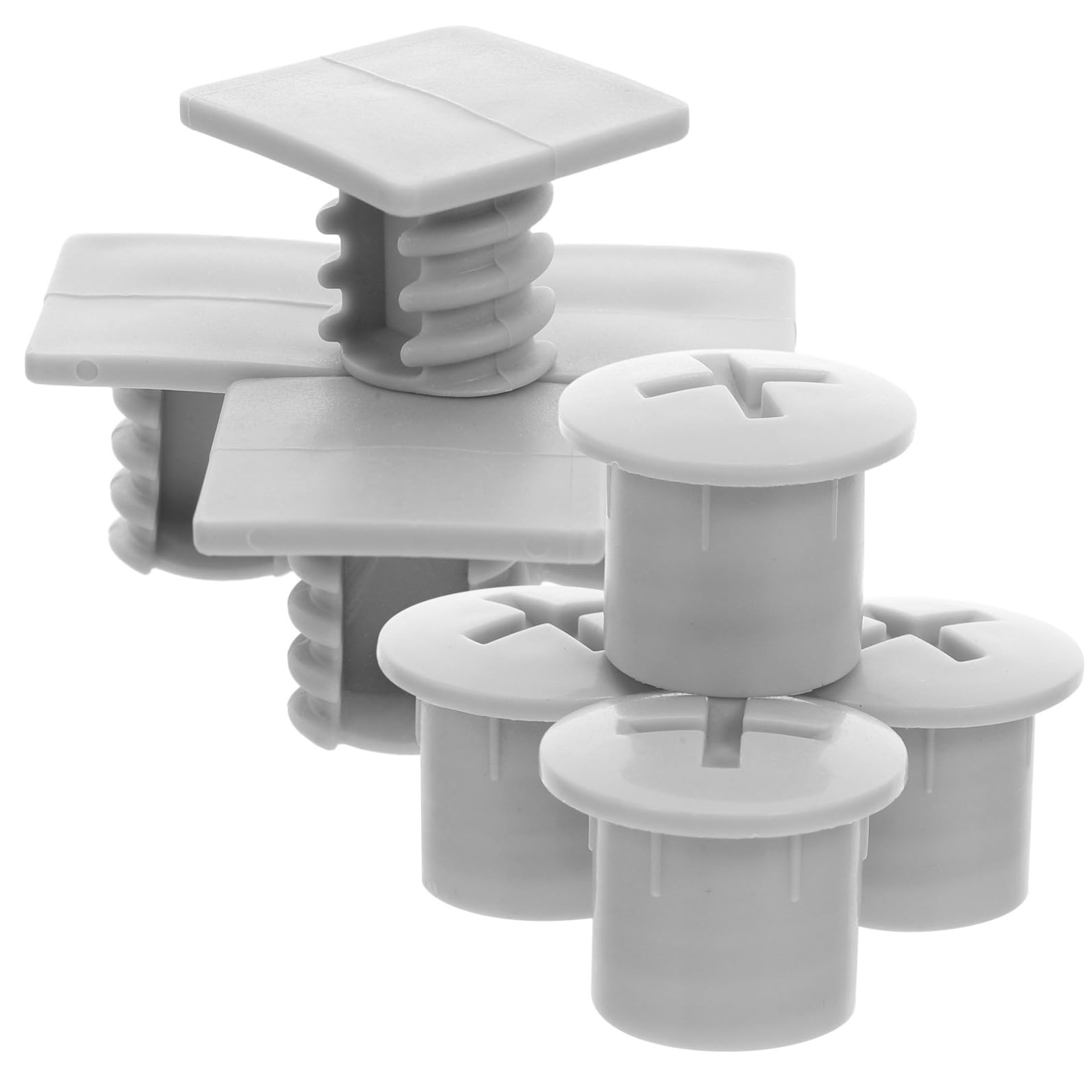 Holibanna Accessori per Scivolo 4 Set Tappi Vite in Plastica Quadrati e Rotondi per Installazione Facile su Scivoli da Gioco per Casa e Area Giochi