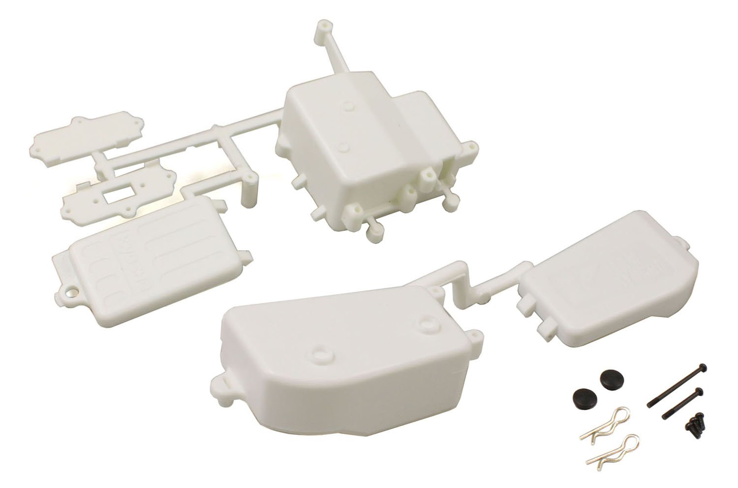 Kyosho MP9 Battery & Receiver Box Set, White