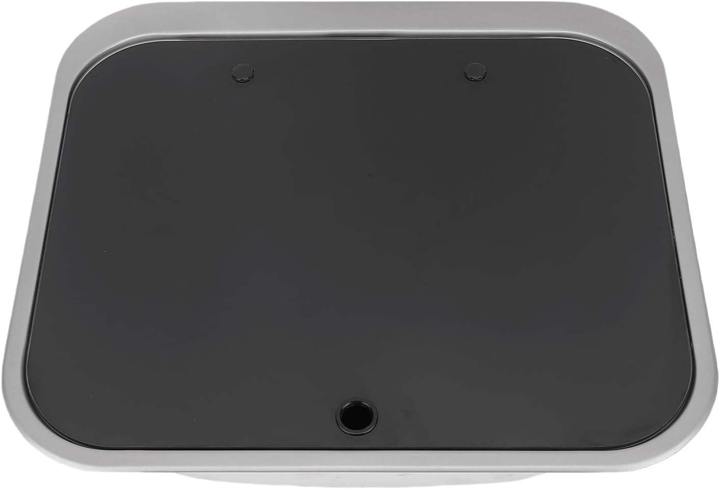 Keenso RV Sink, Stainless Steel Kitchen Hand Wash Basin with Tempered Glass Lid for Camping Vehicle Boat Motorhome