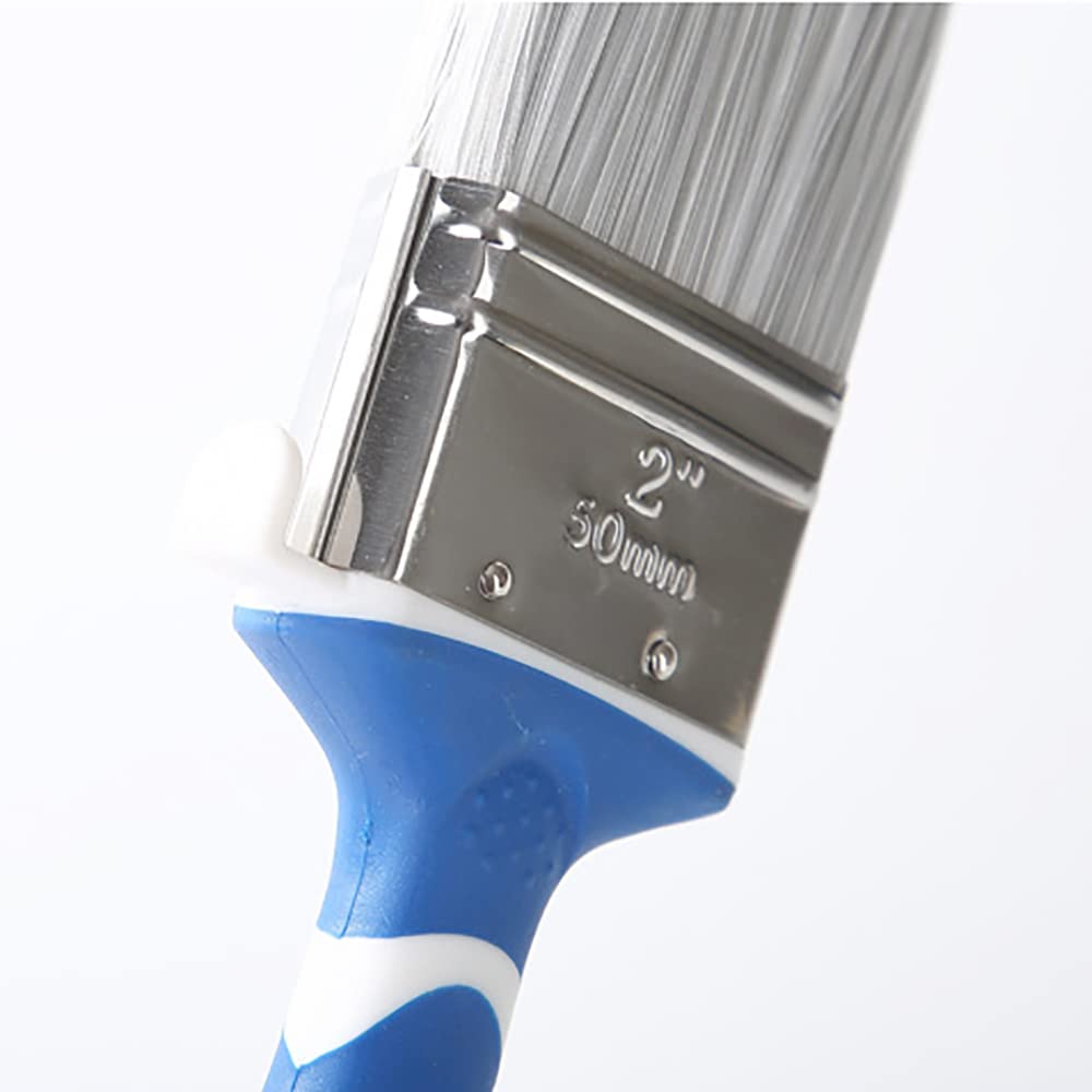 Toplionace 10 Stück Pinsel mit Kunststoffgriff, 1/1,5/2 Zoll Haarpflanzungs Reinigungspinsel mit Hoher Elastizität (2 Zoll)