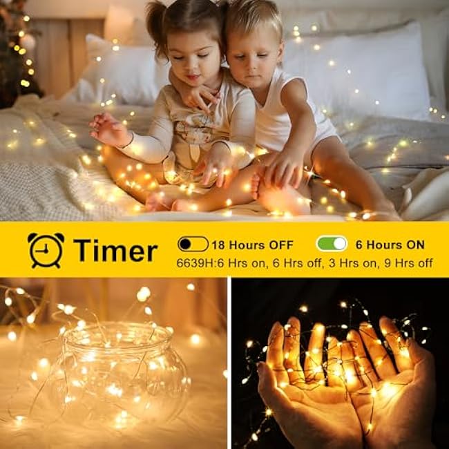 KNONEW 203FT 600 LED Outdoor Fairy Lights Plug in, Christmas Fairy Lights Outdoor Waterproof 8 Modes Memory Times for Wedding Bedroom Walls Garden Trees Decoration(Warm White)