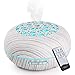 WD&CD Humidificador Aromaterapia Ultrasónico [550ML]， 7-Color LED, 3 Ajuste de Tiempo，Súper Mudo Difusor de Aceites Esenciales de luz para Bebes, Hogar, Oficina,Dormitorio— Blanco