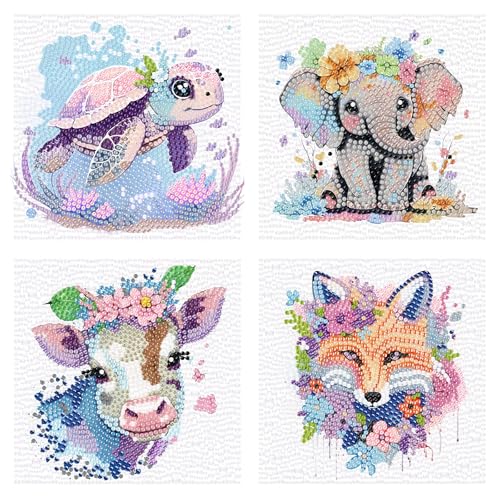 Kit d'art diamant 5D pour enfants à offrir comme cadeau d'anniversaire créatif par numéros