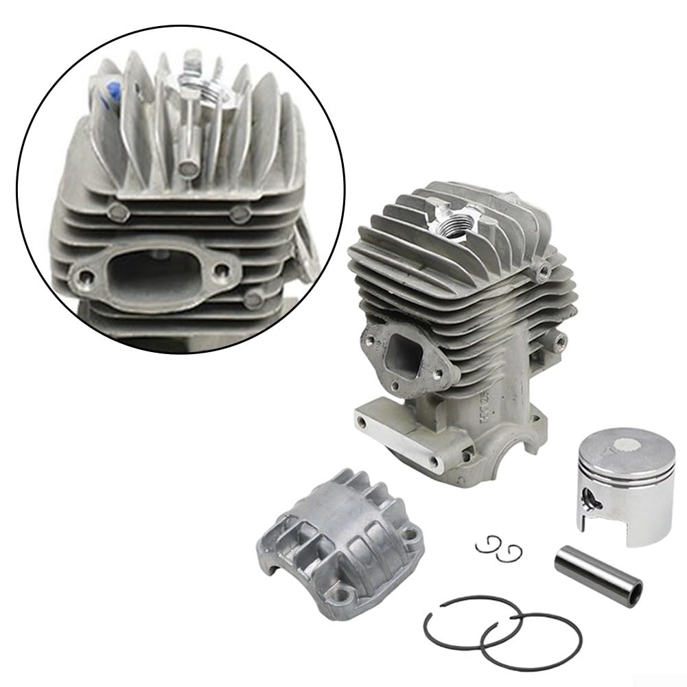 Cilindro per Kit Pistone, Kit Cromatura 34MM per motosega con una cilindrata di 2500 25Cc e Sopra per Vari Modelli