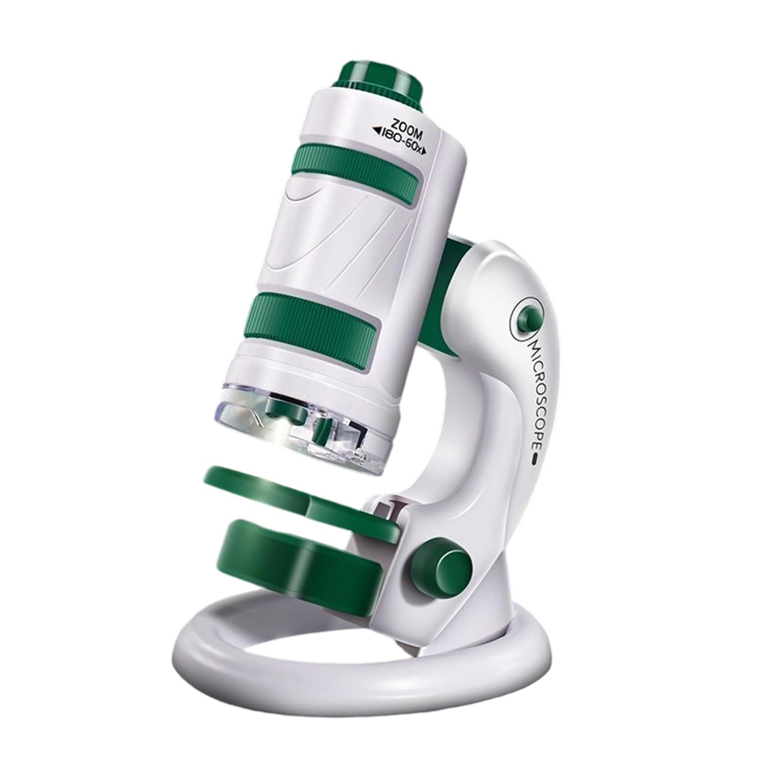 Jiingekk Green Permanent Abs Kids Instrument With Detachable Base 60X 180X Enlarge For Outdoor Science Tasks Safe Instrument