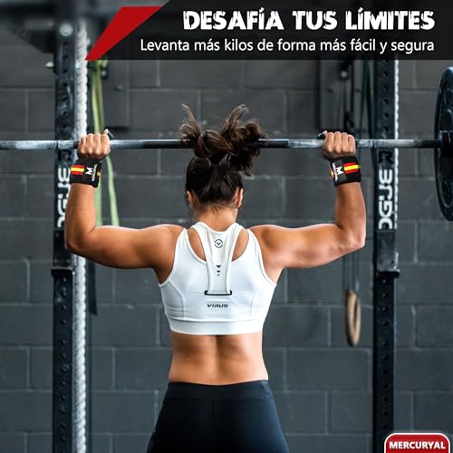 Lot de 2 bracelets de sport pour crossfit - Nouveau design avancé des pays - Accessoires de fitness - Wrist Wraps - Bracelets de sport pour hommes et femmes – Image 6