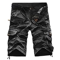 Bermuda Uomo In Cotone Lino - Pantaloni Corti Estivi, Vita Alta, Tasche Cargo, Comodi E Leggeri - Foto 8