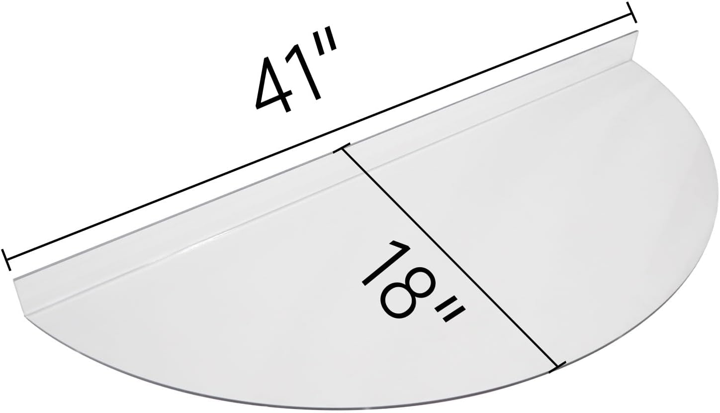Garvin Basement Window Well Covers 41" L X 18" W, Egress Window Well Cover Outside, Upgraded Heavy Duty Plastic, UV Resistant, Tear-Resistant, Windproof, Waterproof (Only Cover)