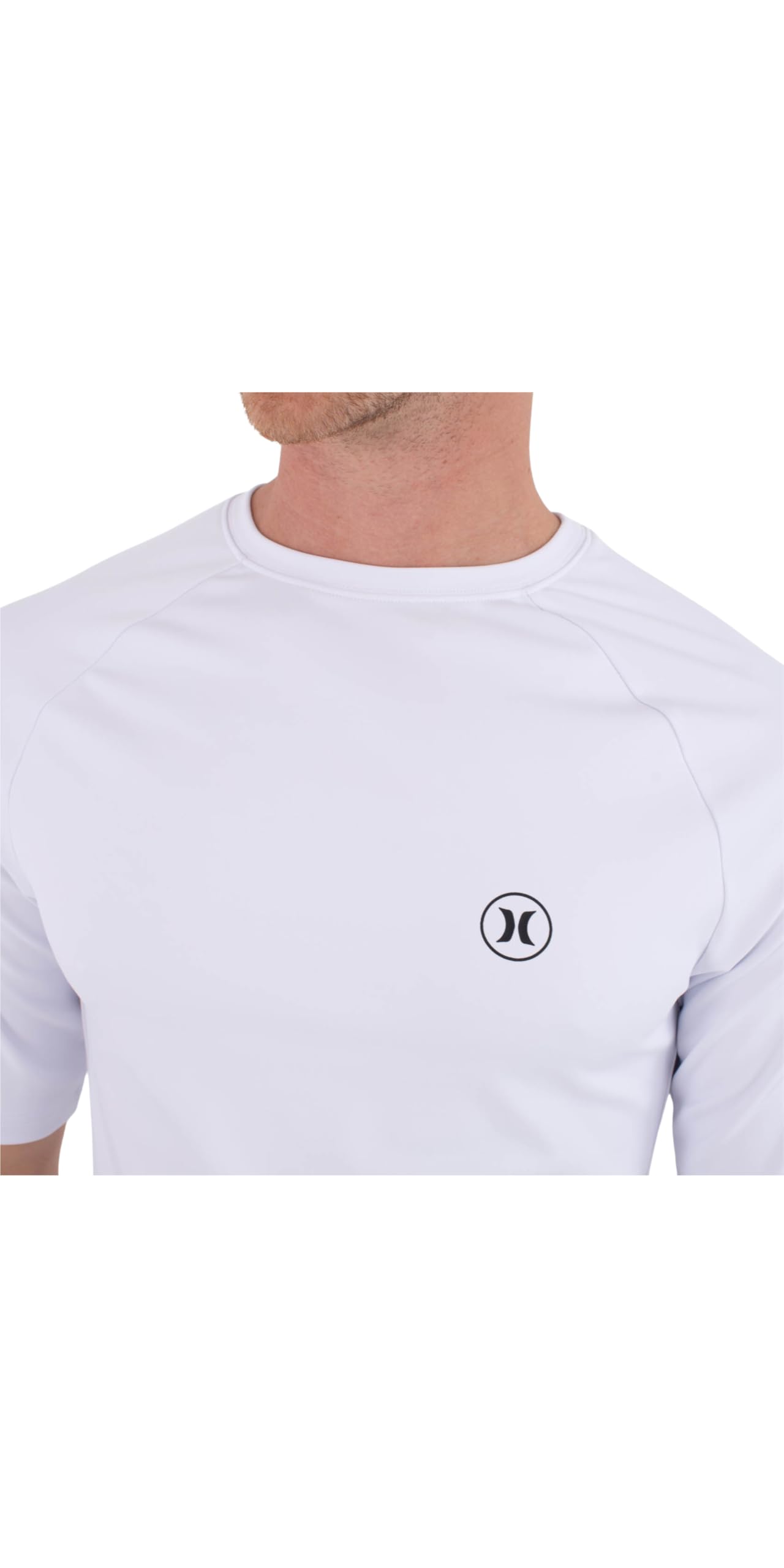 Hurley Men's Short-Sleeved Surf Lycra - Icon Circle T-Shirt Hombre