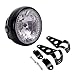 BUNDLE - 2 items: Combo 35W 7" Head Turn Signal Light + Headlamp Mount Bracket 27mm-32mm Cruiser Chopper Bobber Café Racer