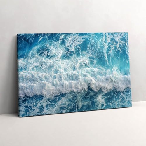 Tableau photo sur toile 60x40cm - Vue aérienne de la vague océanique