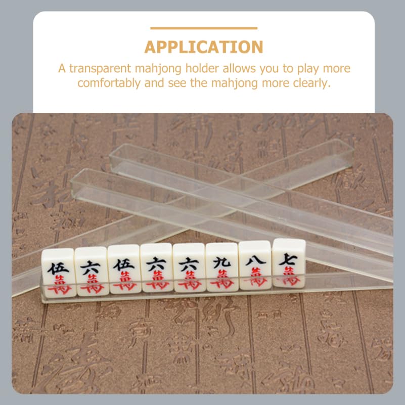 IMIKEYA Set 8 Piezas Soportes de Mahjong y Dominó miniatura 5
