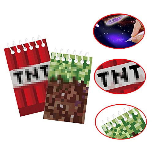 UV-Stift und Notizbuch, 24 Stück Mini Pixel Partytüten, kindergeburtstag gastgeschenke, Adventskalender und kleine… – Bild 6