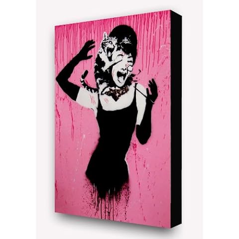 Banksy Audrey Hepburn Cat Attack Print Cover