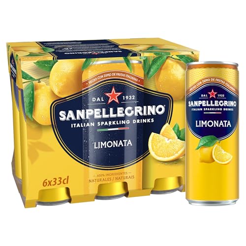 San Pellegrino Refresco Naturali Limón, Pack 6 Latas de 33cl
